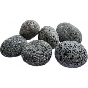 Otoczak LAWA CZARNA Black Lava Pebbles 2-4 cm